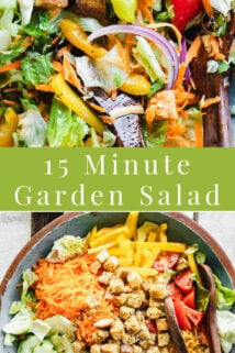 Garden Salad collage with text