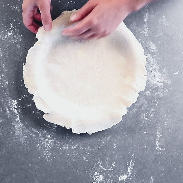 Transfer the dough to a 9-inch pie plate