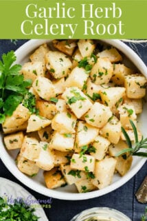 celery root veggies in a bowl