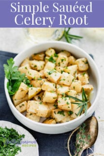 celery root veggies in a bowl