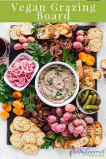 grazing board with text overlay