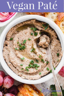 pickles, pate and text overlay