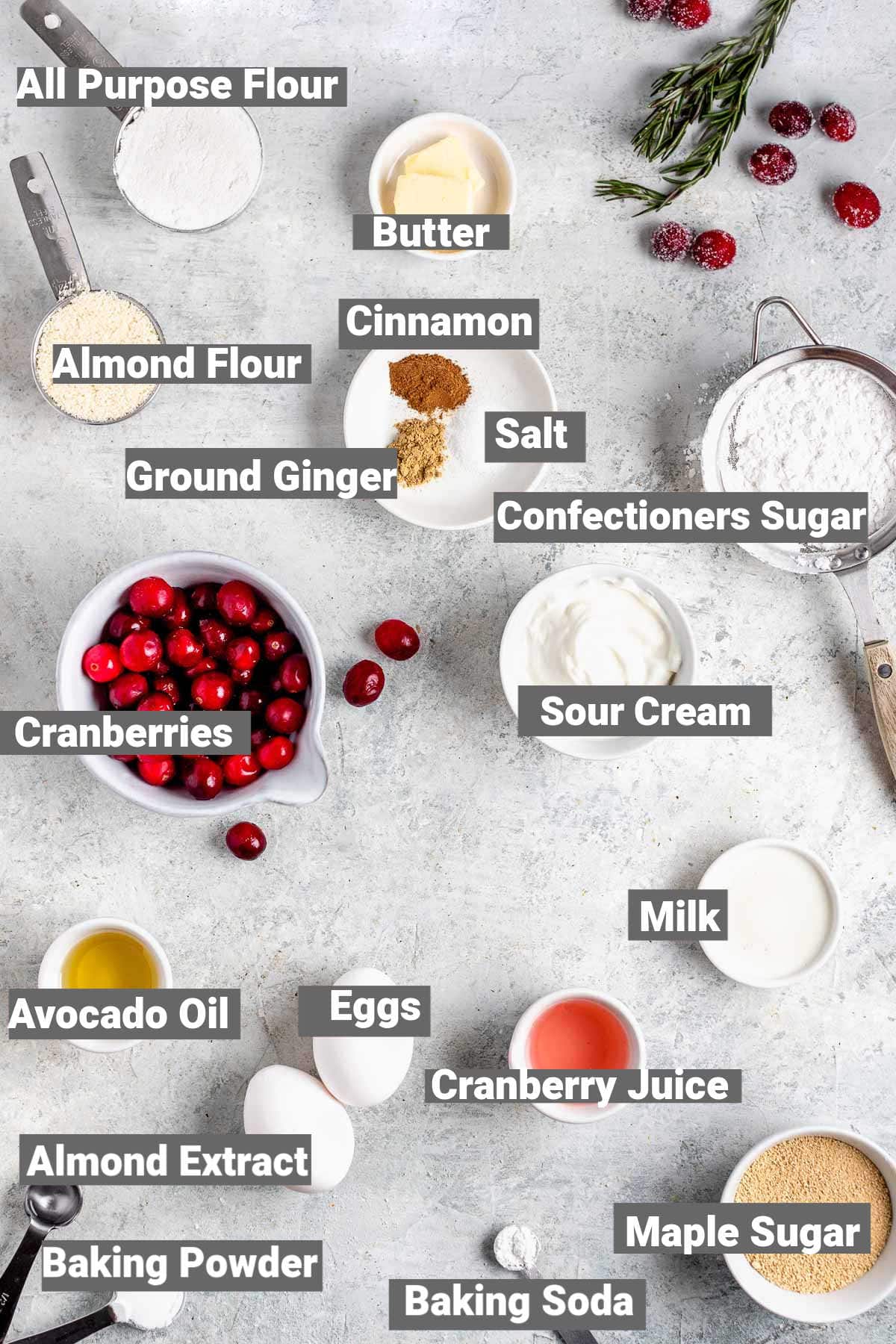 cranberry cake ingredients