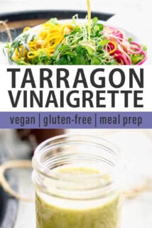 tarragon vinaigrette collage