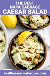 Napa Caesar in a wooden bowls