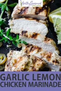 sliced chicken breast text overlay