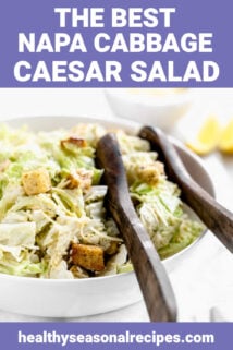 Napa Caesar in a white bowl