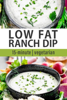ranch dip collage