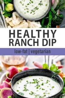 ranch dip collage