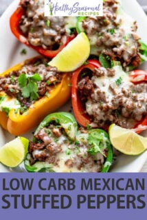 overhead stuffed colored peppers