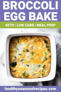 egg bake with text overlay