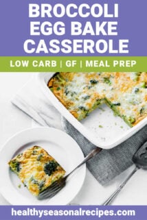 egg bake with text overlay