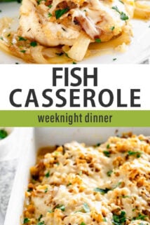 fish casserole text overlay