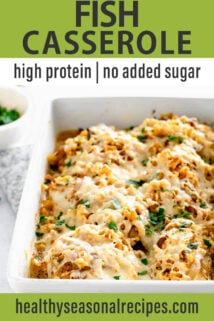 fish casserole text overlay
