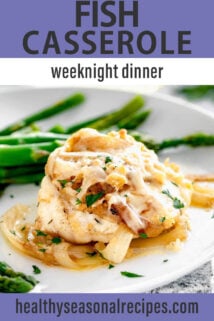 fish casserole text overlay
