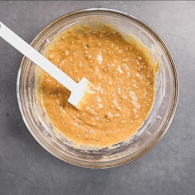 the batter after the wet and dry are combined