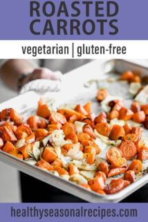 sheet pan roasted carrots
