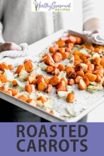 sheet pan roasted carrots