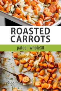 roasted carrots collage