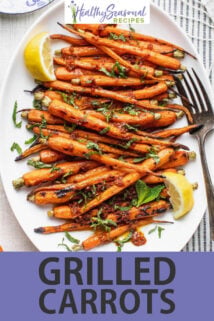Grilled Carrots text overlay