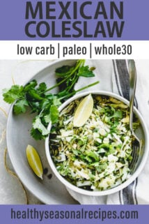 Mexican Coleslaw text overlay