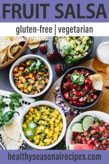 fruit salsa text overlay