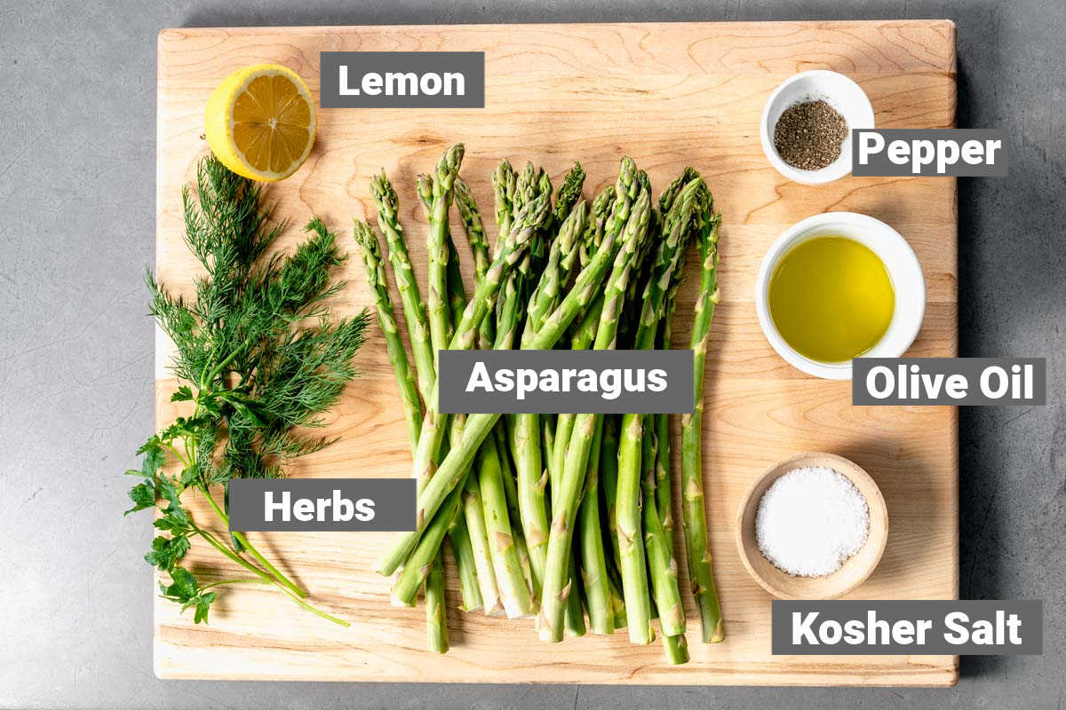 ingredients for roasted asparagus