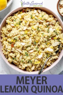 meyer lemon quinoa text overlay