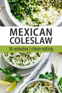 Mexican Coleslaw text overlay
