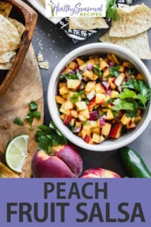 Peach Salsa text overlay