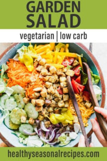 Garden Salad text overlay