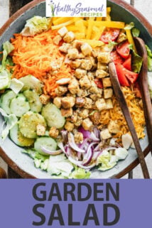 Garden Salad text overlay