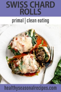 swiss chard rolls text overlay