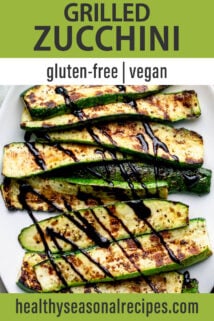 grilled zucchini text overlay