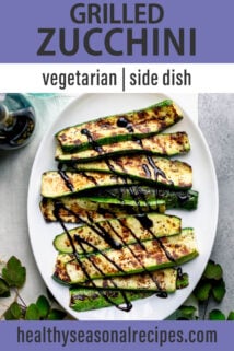 grilled zucchini text overlay
