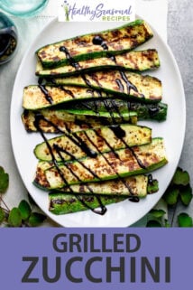 grilled zucchini text overlay