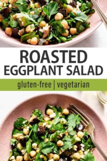 Roasted Eggplant Salad text overlay
