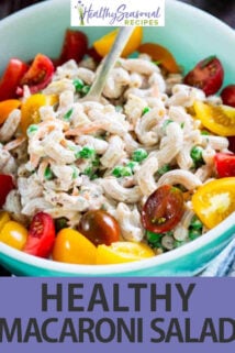 macaroni salad text overlay