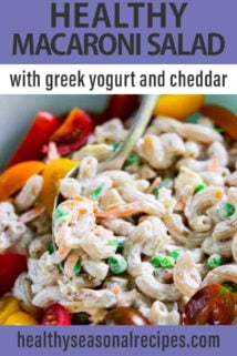 macaroni salad text overlay