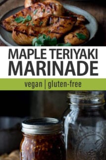 Maple Teriyaki Marinade text overlay