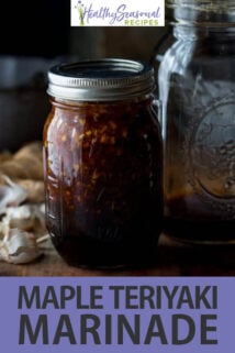 Maple Teriyaki Marinade text overlay