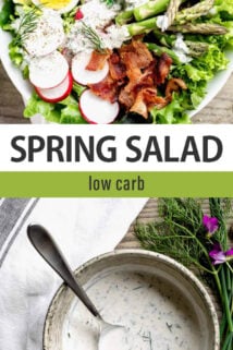 Spring Salad text overlay