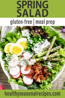 Spring Salad text overlay