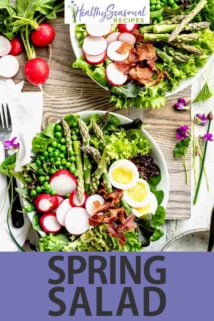 Spring Salad text overlay