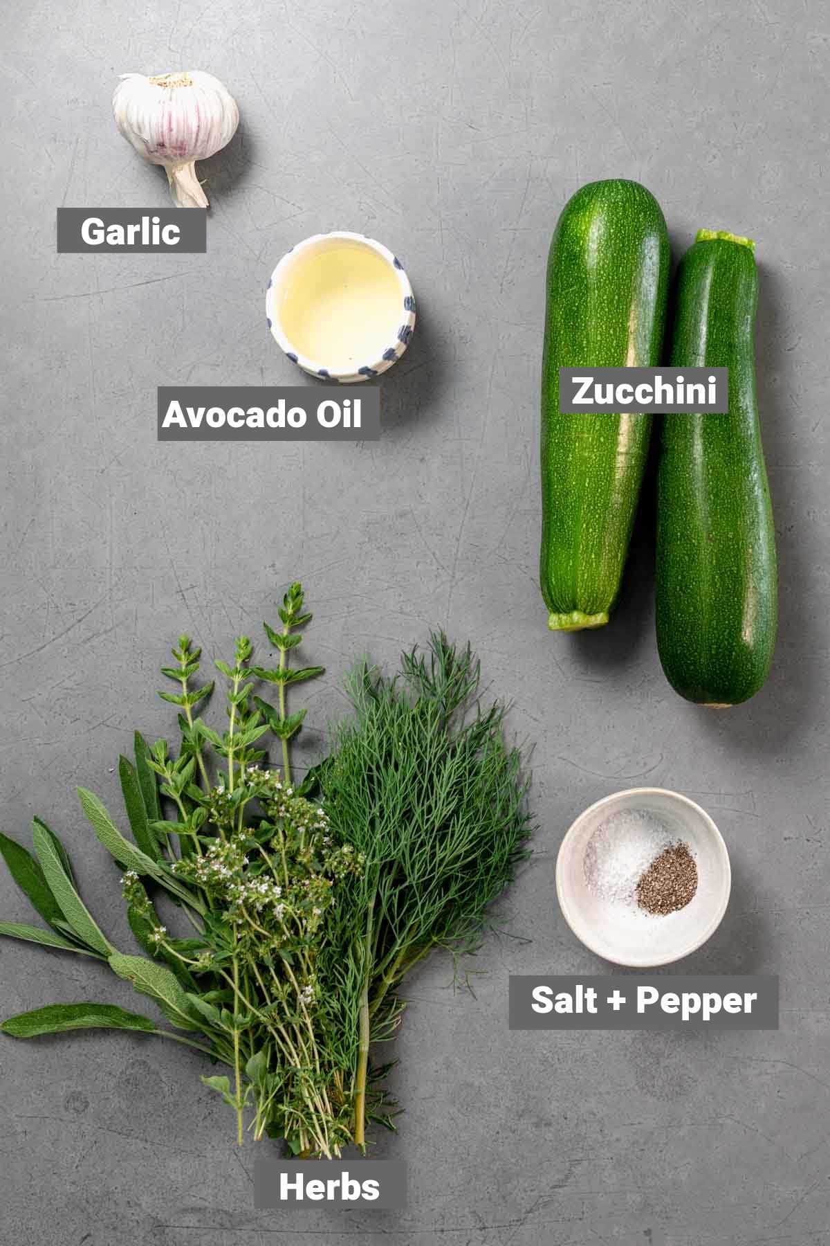 ingredients with labels