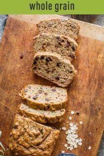 zucchini oat bread text overlay