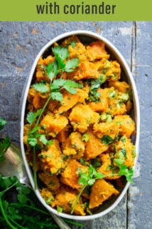 Sweet Potato Salad text overlay