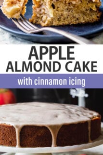 apple cake with text overlay