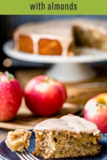 apple cake with text overlay
