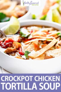 chicken tortilla soup text overlay